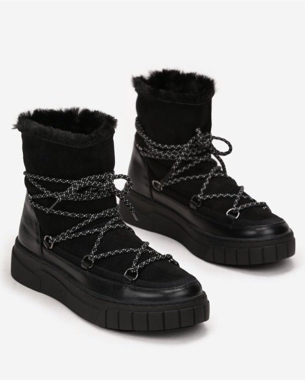 Žieminiai aulinukai batai „Elle Black“