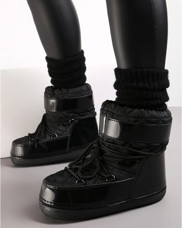 Žieminiai aulinukai batai „Serena Black“