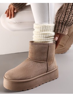 Žieminiai aulinukai batai „Izabella Khaki“