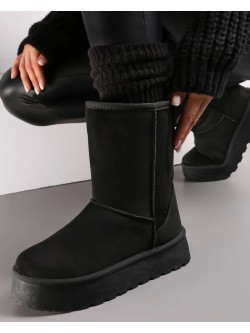 Žieminiai aulinukai batai „Mabel Black“