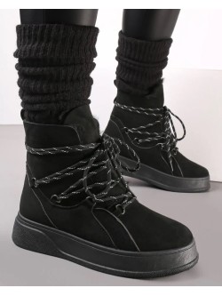 Žieminiai aulinukai batai „Leila Black“