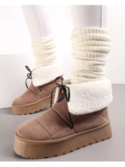 Žieminiai aulinukai batai „Selena Khaki“