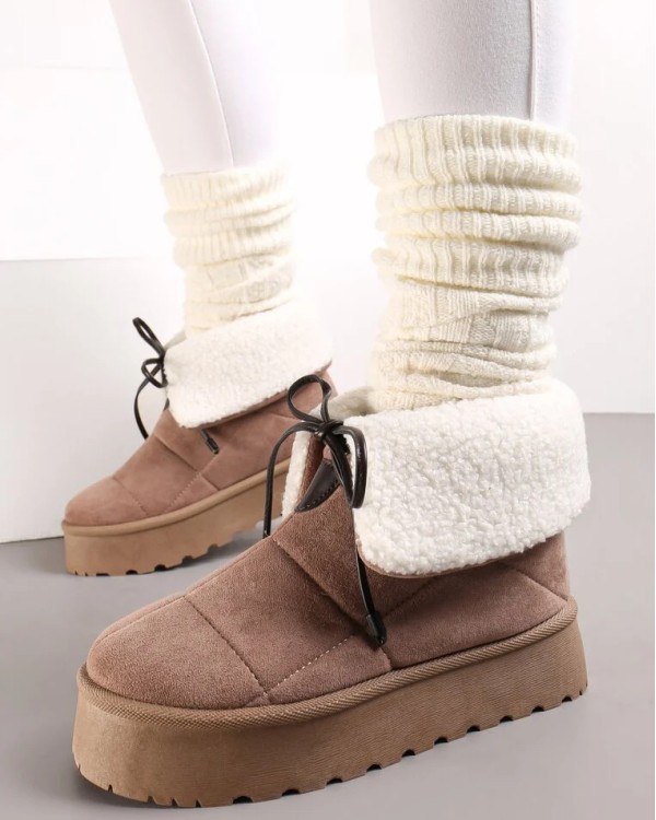 Žieminiai aulinukai batai „Selena Khaki“