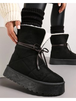 Žieminiai aulinukai batai „Selena Black“