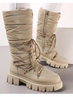 Žieminiai ilgaauliai batai „Dianna Khaki“