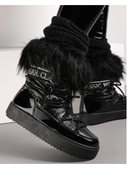 Žieminiai aulinukai batai „Eva Black“
