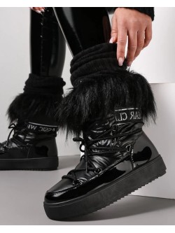 Žieminiai aulinukai batai „Eva Black“