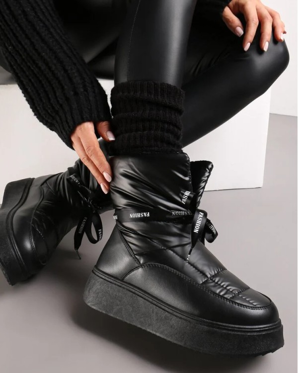 Žieminiai aulinukai batai „Ella Black“