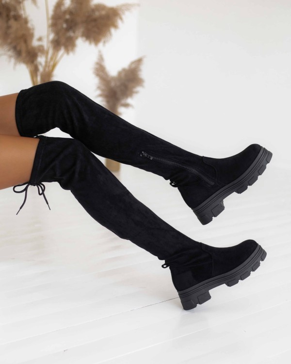 Ilgaauliai batai „Giselle Black“
