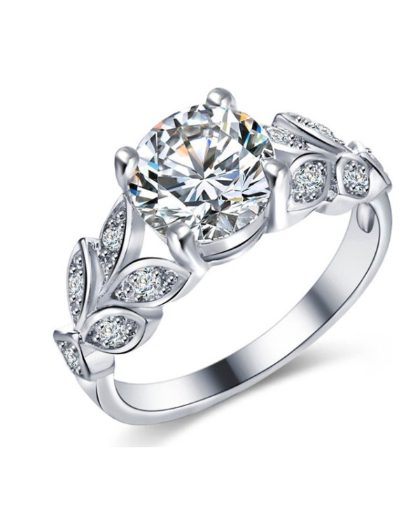 Žiedas su austriškais kristalais „Naomi“
