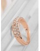 Žiedas su austriškais kristalais „Roxi Gold“
