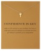 Pakabukas su kortele „Confidence Is Key“