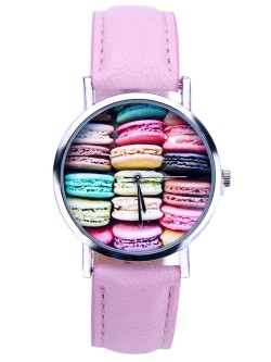 Laikrodis „Macarons Pink“